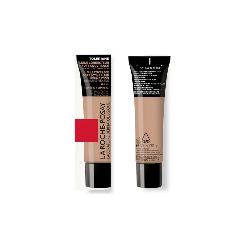 La Roche Posay Toleriane Full Coverage Corrective Fluid Foundation No.13 SPF25 Make-Up Πολύ Υψηλής Κάλυψης 30ml