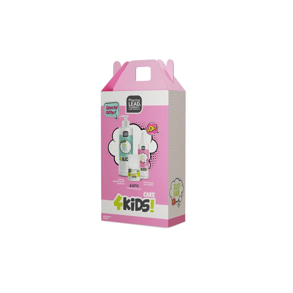 Pharmalead Promo 4 Kids Girl Bubble Fun 2 In 1 Shower Foam-Shampoo 500ml + Silky Hair Conditioner Hair Conditioner 150ml + Hurry Up Roll-On Deodorant 50ml