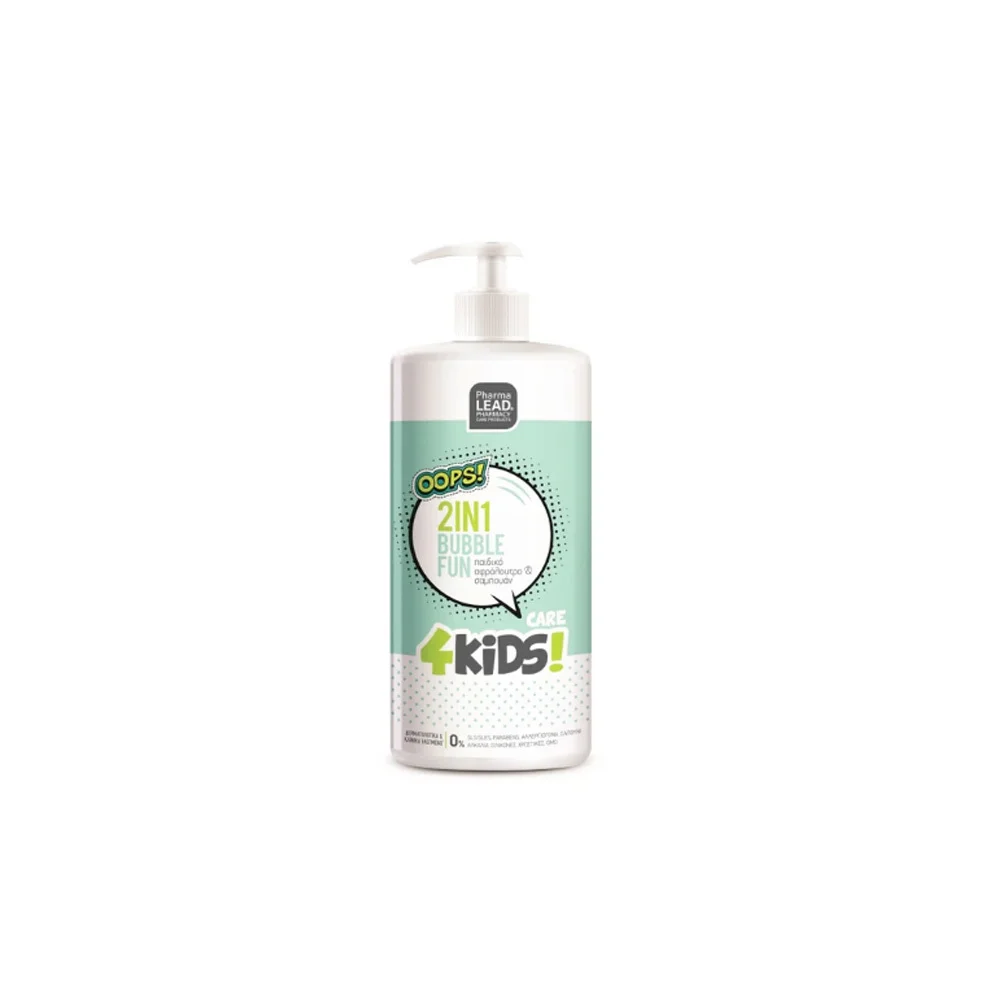 Pharmalead Kids 2 In 1 Bubble Fun Σαμπουάν & Αφρόλουτρο 2 Σε 1 Για Παιδιά Με Άρωμα Πράσινου Μήλου 1lt