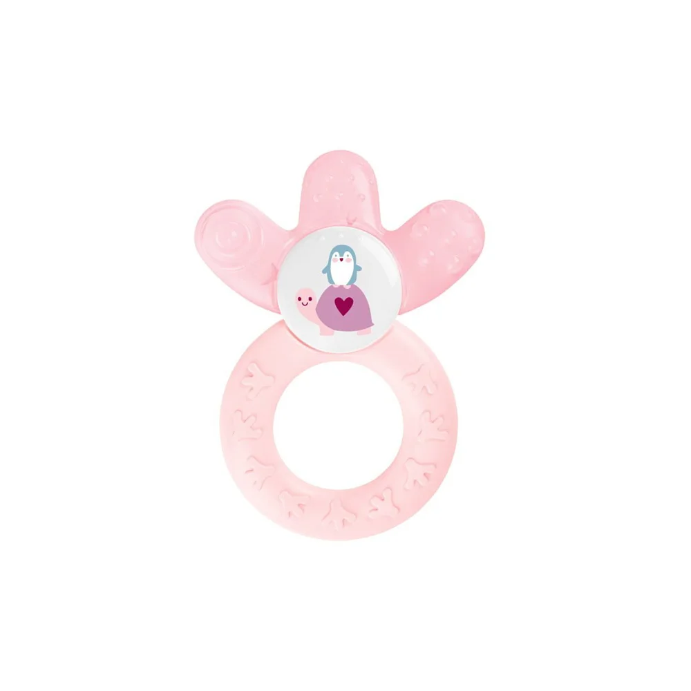 Mam Cooler Teething Ring With Water 4+ Months Pink 1 piece