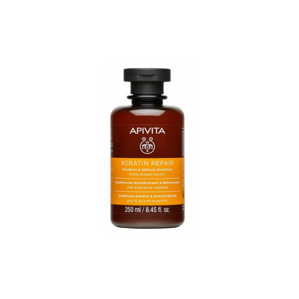Apivita Keratin Repair Nourish & Repair Shampoo With Honey & Plant Keratin 250ml