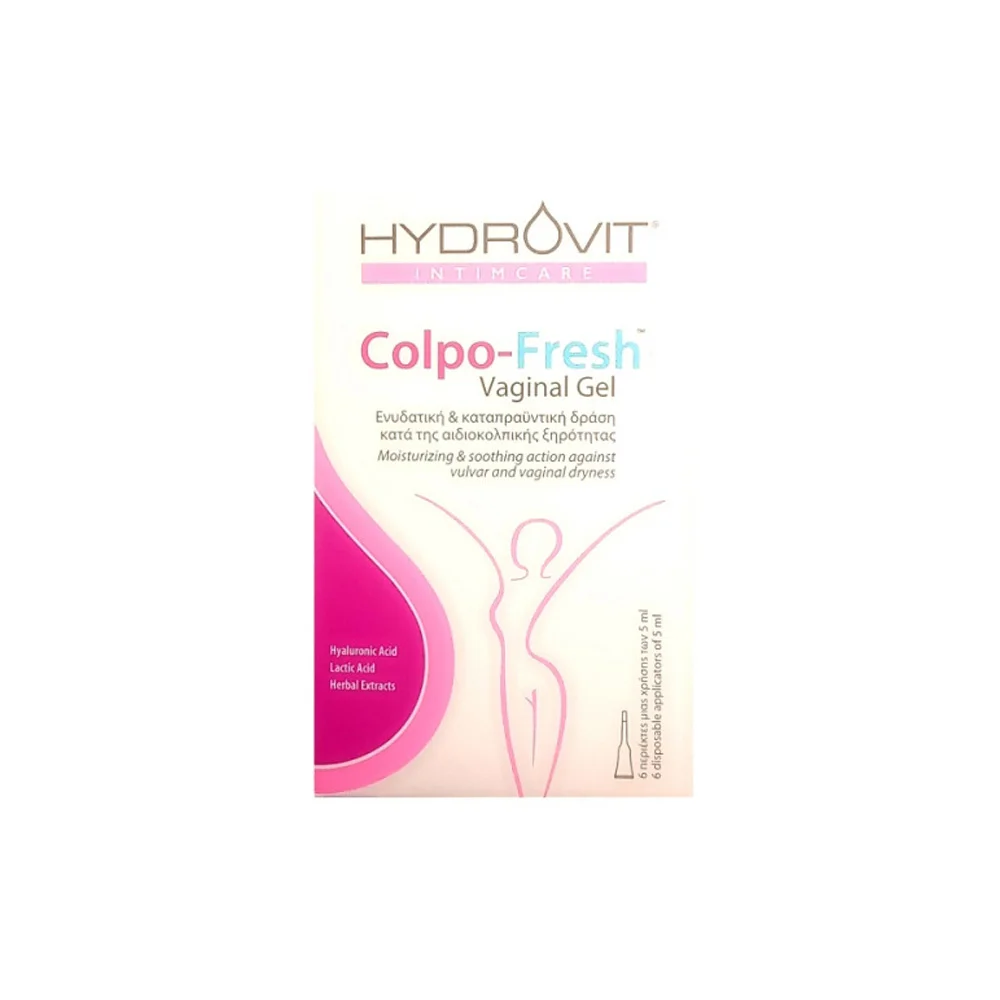 Hydrovit Intimcare Colpo-Fresh Vaginal Gel Κολπική Γέλη Με Δράση Κατά Της Αιδιοκολπικής Ξηρότητας 6 περιέκτες x 5ml