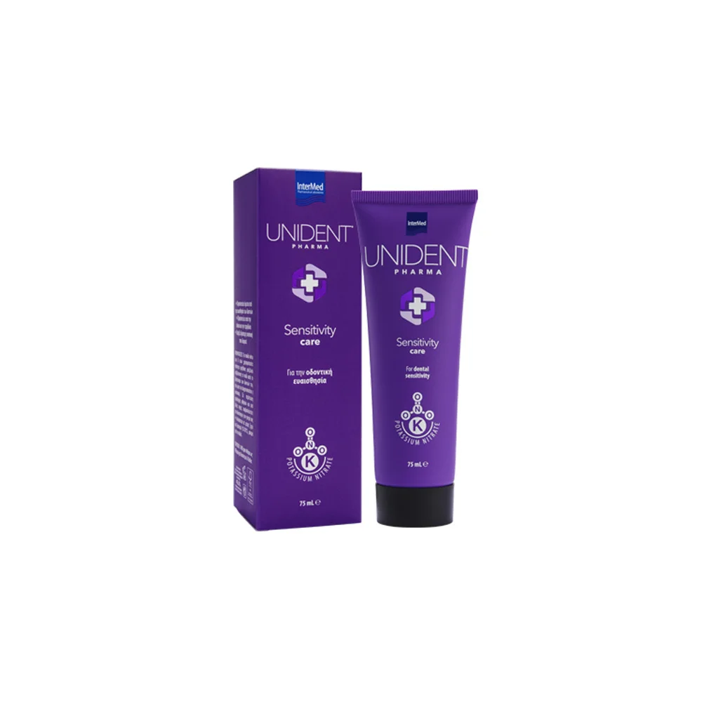 InterMed Unident Pharma Care Sensitive Οδοντόκρεμα Καθημερινής Χρήσης 75ml