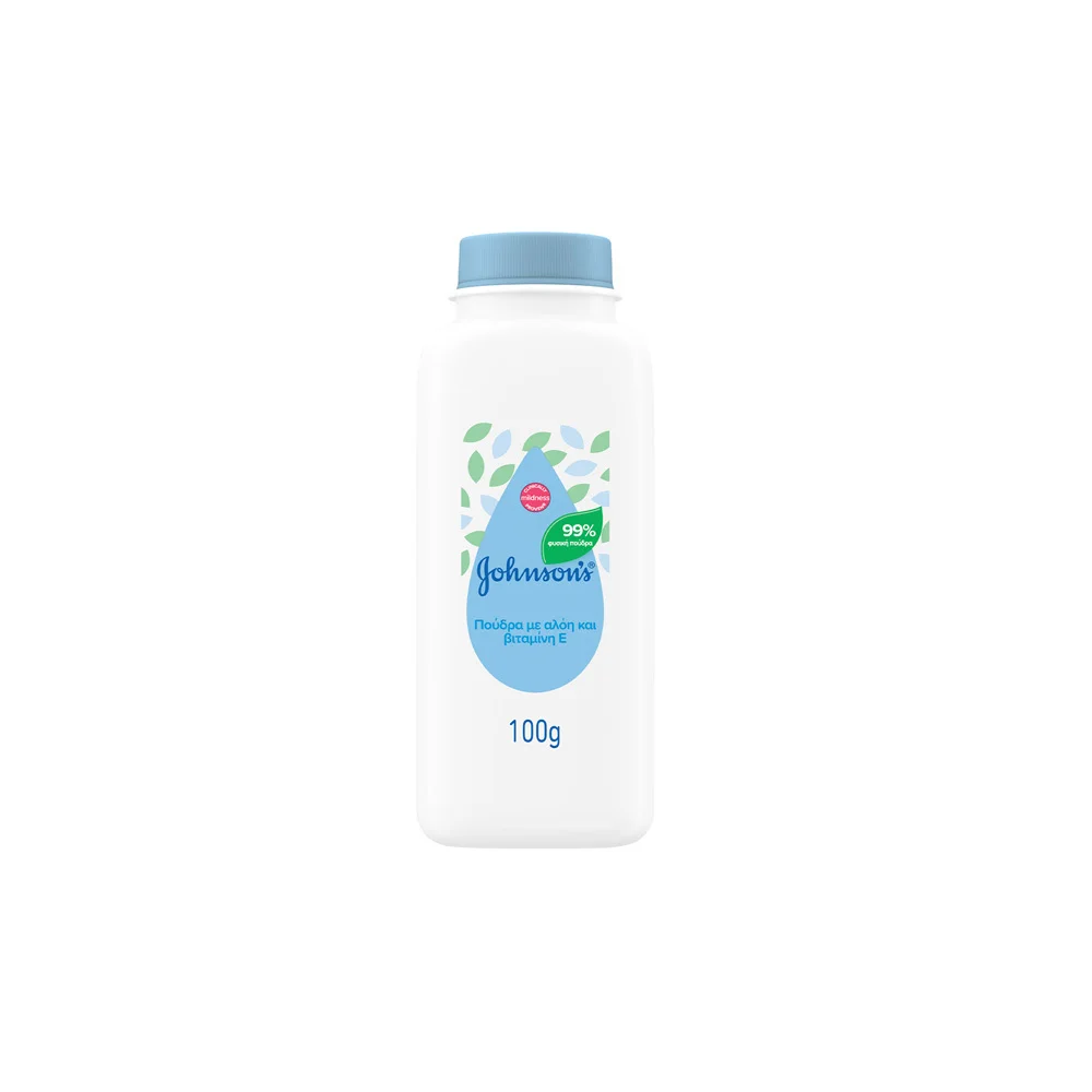 Johnson's Baby Powder Aloe & Vite Πούδρα Για Βρέφη 100gr
