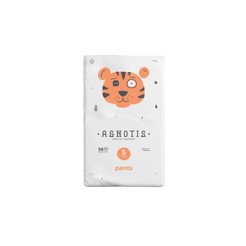 Agnotis Nature Inspired Pants Diapers Pants No.5 (13-17kg) 36 pieces