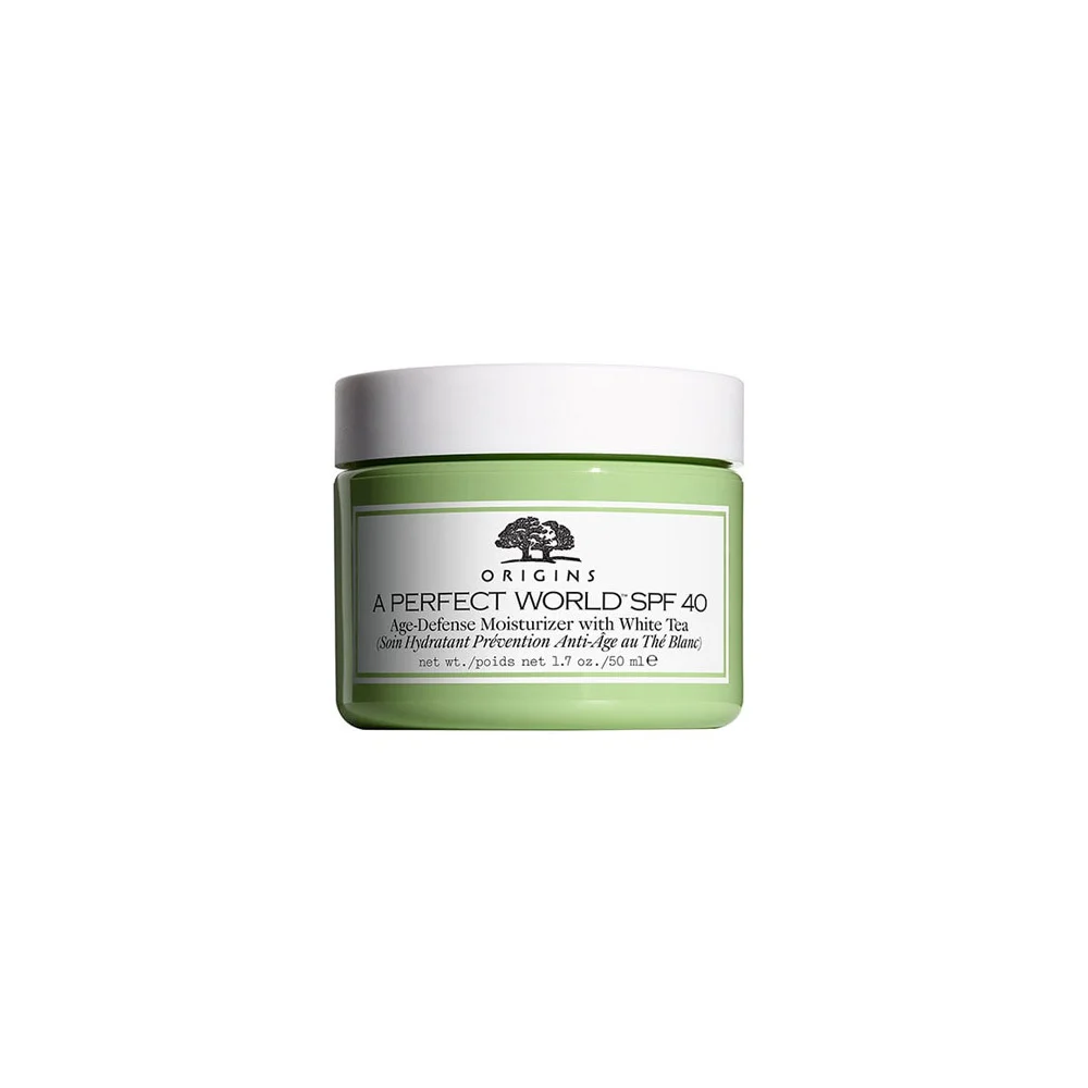 Origins A Perfect World SPF40 Age Defense Moisturizer With White Tea Moisturizing Anti-Aging Face Cream With White Tea 50ml