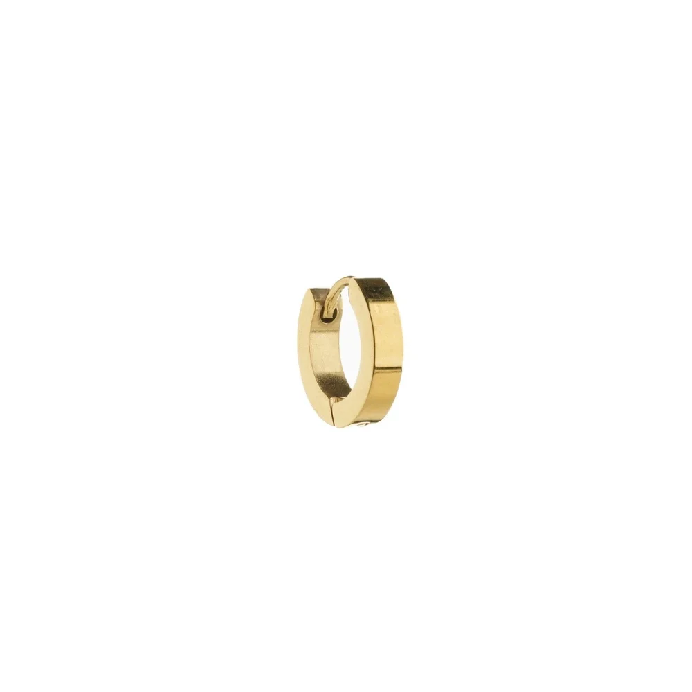 InoPlus Borghetti Hoop Earrings Quadrato 3mm Oro 1 pair