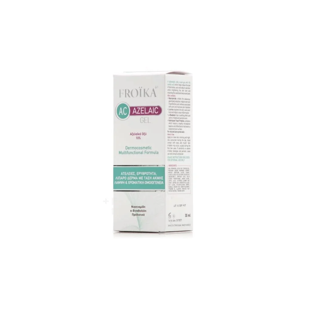 Froika AC Azelaic Gel 10% Gel Cream Against Acne 30ml