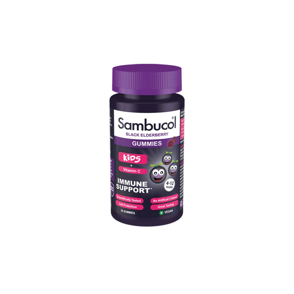 Galenica Sambucol Black Elderberry Gummies For Kids & Vitamin C Για Την Ενίσχυση Του Ανοσοποιητικού 30 ζελεδάκια