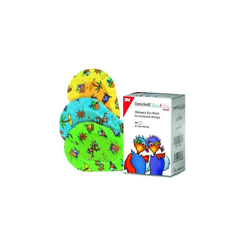 Opticlude Junior Boys & Girls Eye Patches Maxi Eye Patch For Kids (5.7cm x 8.2cm) Large Size 20pcs