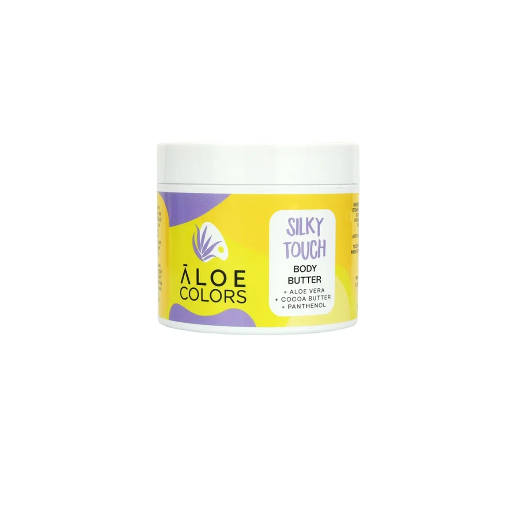 Aloe Colors Silky Touch Body Butter Ενυδατικό Βούτυρο Σώματος Με Βιολογική Αλόη & Βούτυρο Κακάο 200ml
