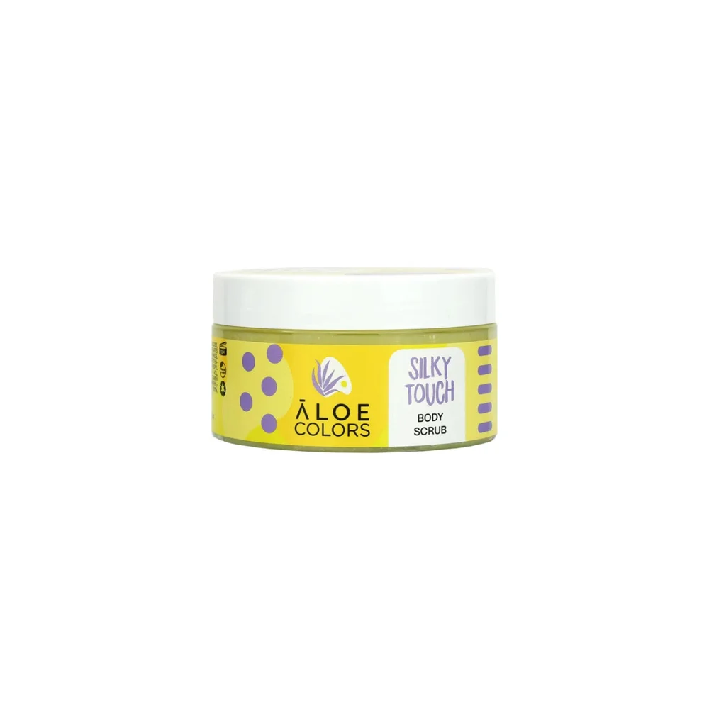 Aloe Colors Silky Touch Body Scrub Απολεπιστικό Σώματος Με Βιολογική Αλόη & Βιταμίνες 200ml