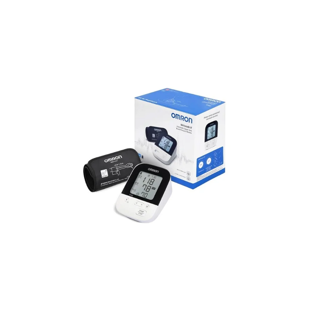 Omron M4 Intelli IT Automatic Upper Arm Blood Pressure Monitor Έξυπνο Πιεσόμετρο Μπράτσου Με Ανίχνευση Αρρυθμίας 1 τεμάχιο