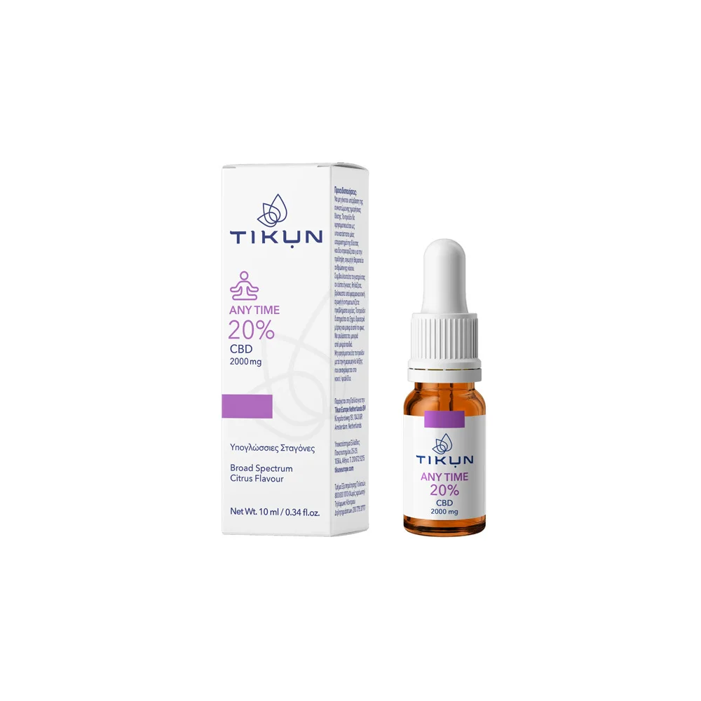 Tikun CBD Any Time 20% Hemp Oil Sublingual Drops 10ml
