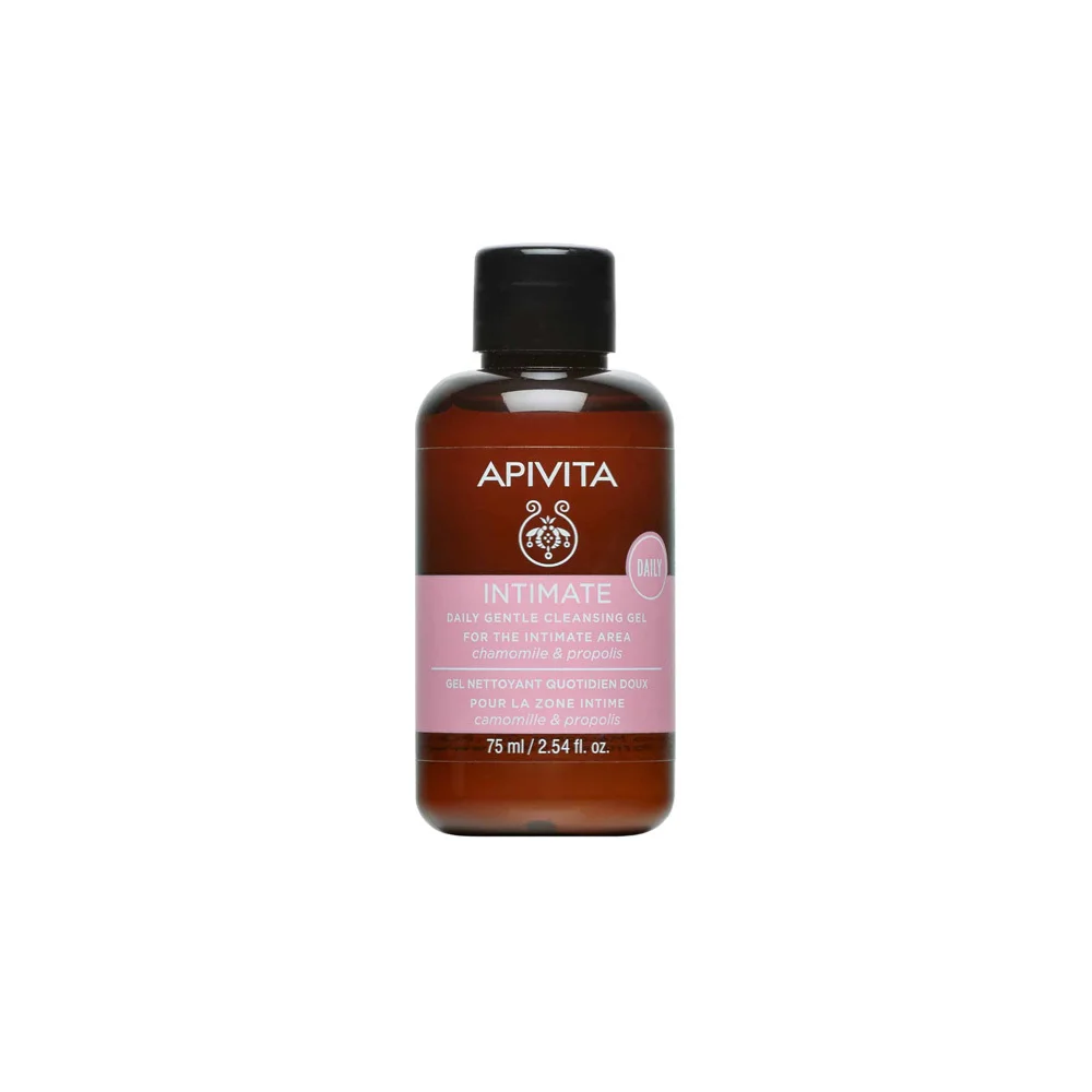 Apivita Intimate Daily Gentle Cleansing Gel Travel Size Gel Καθαρισμού Για Την Ευαίσθητη Περιοχή 75ml