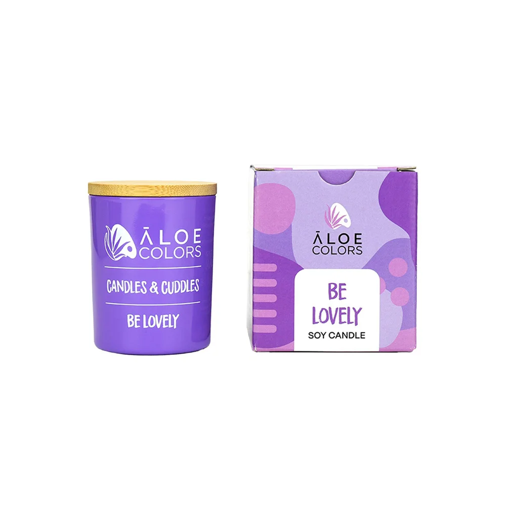 Aloe Colors Soy Candle Be Lovely Scented Soy Candle 150gr