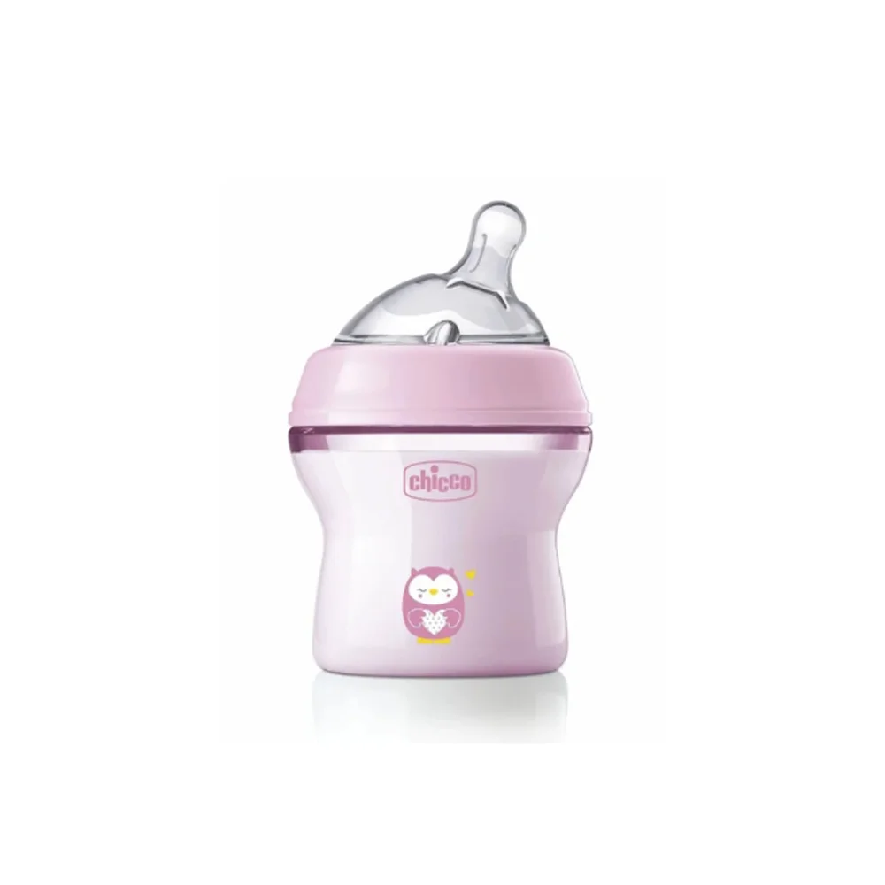 Chicco Natural Feeling Πλαστικό Μπιμπερό Ροζ 2m+ 250ml