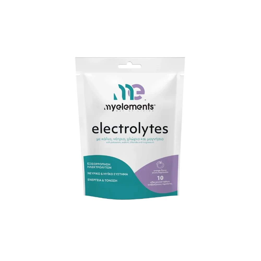 My Elements Electrolytes Συμπλήρωμα Διατροφής Για Εξισορρόπηση Των Ηλεκτρολυτών 10 αναβράζοντα δισκία
