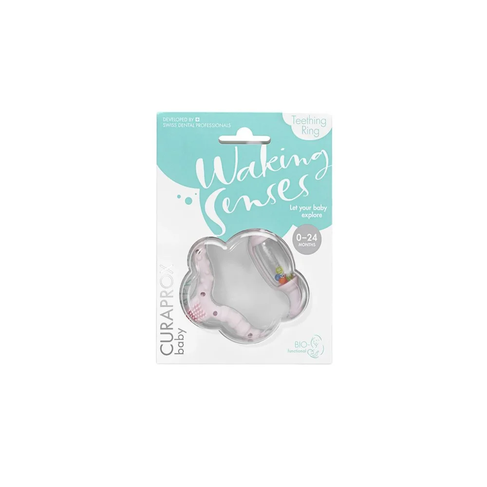 Curaprox Curababy Cb Teething Ring Pink 0-24m 1piece