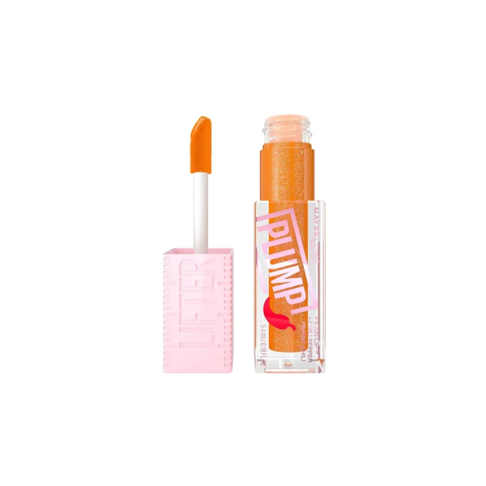 Maybelline Lifter Plump Gloss With Chili Pepper Ενυδατικό Lip Gloss 008 Hot Honey 5.4ml
