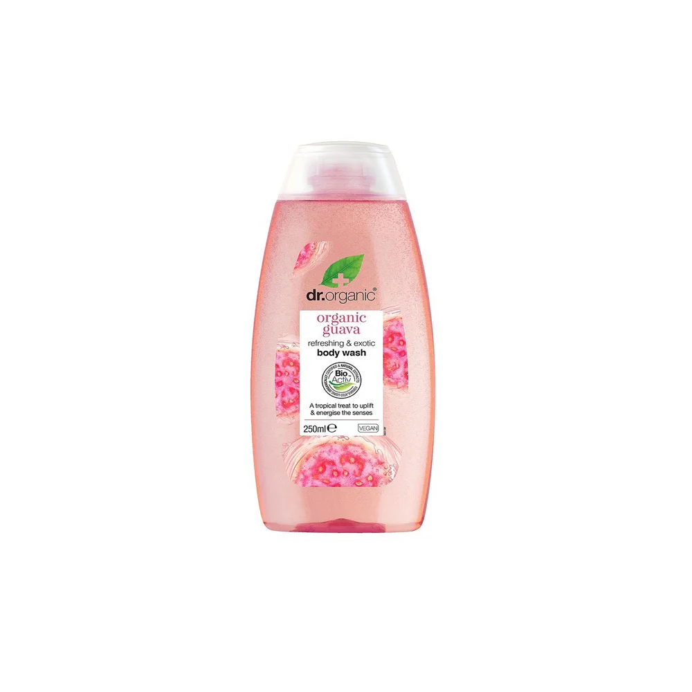 Dr.Organic Guava Refreshing & Exotic Body Wash Αφρόλουτρο Με Τροπικό Άρωμα 250ml
