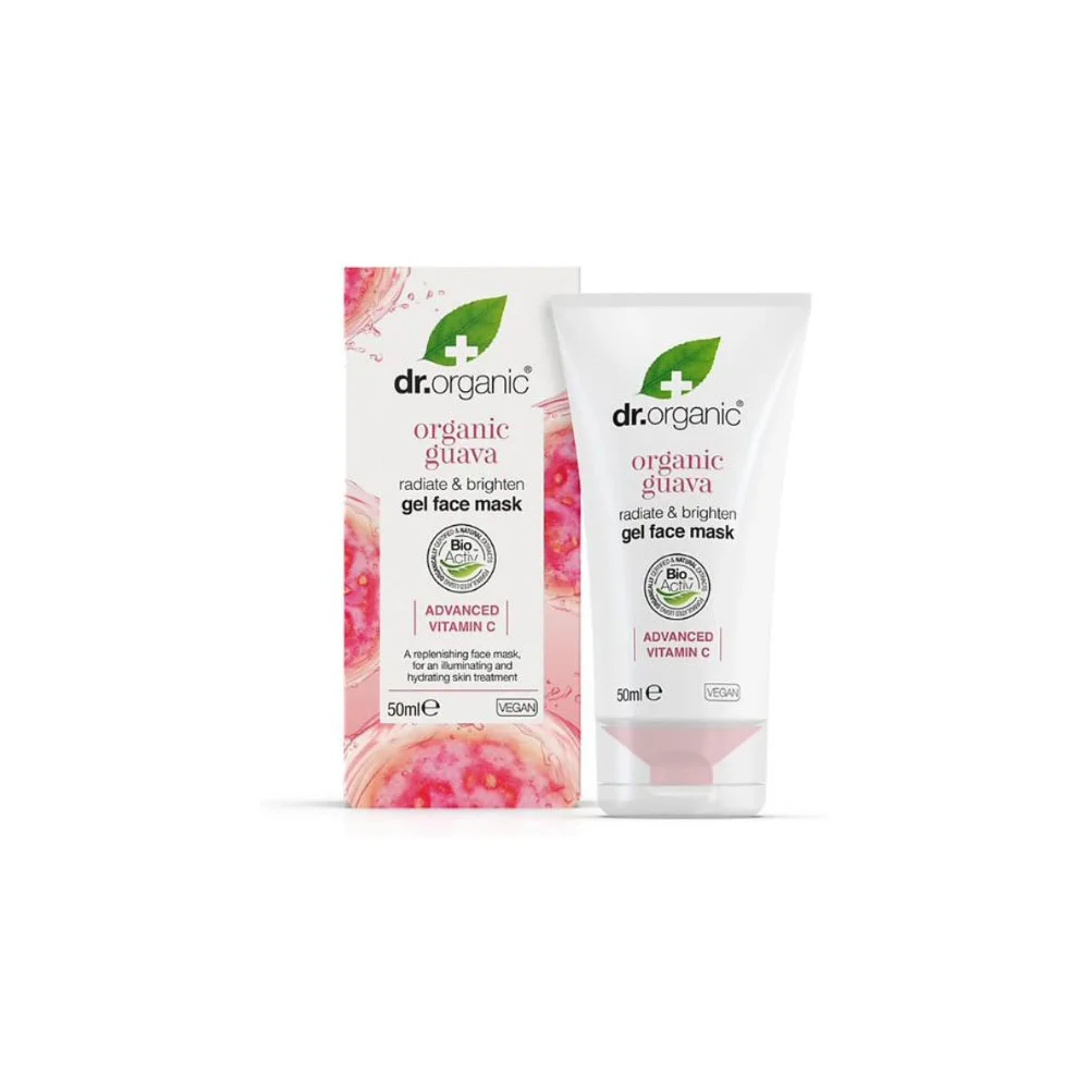 Dr.Organic Organic Guava Radiate & Brighten Gel Face Mask Μάσκα Προσώπου Για Θρέψη 50ml