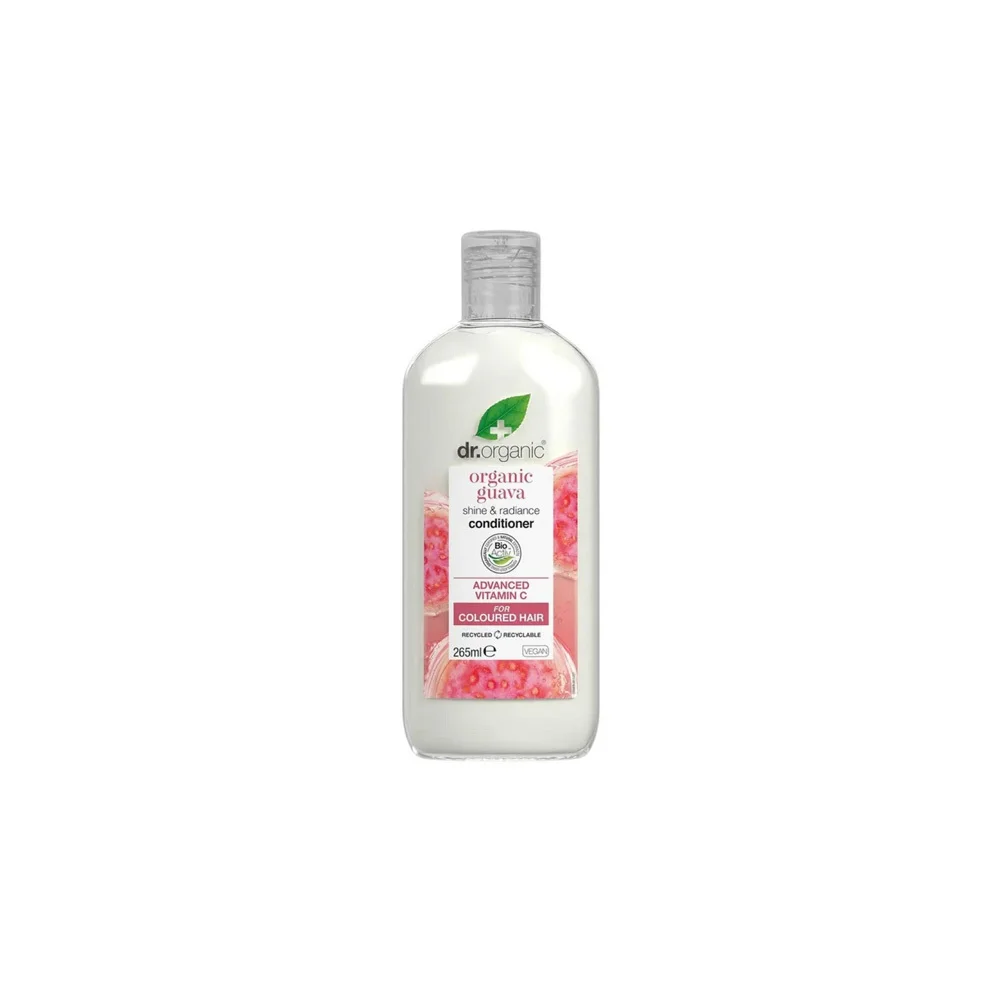 Dr.Organic Guava Shine & Radiance Conditioner Μαλακτική Κρέμα Για Λάμψη & Θρέψη Στα Βαμμένα Μαλλιά 265ml
