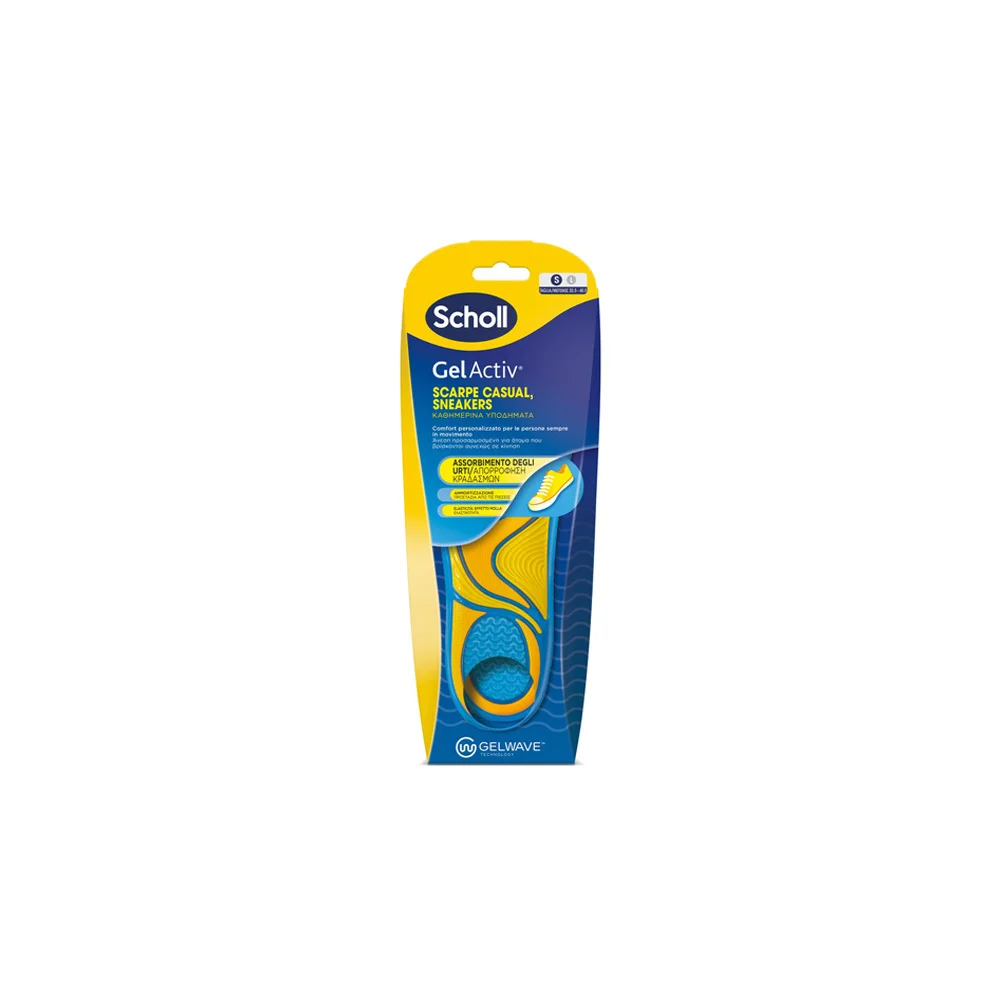 Scholl GelActiv Casual Shoes Anatomical Shoe Insoles Formal Shoes Size Large No.40-46.5 1 pair