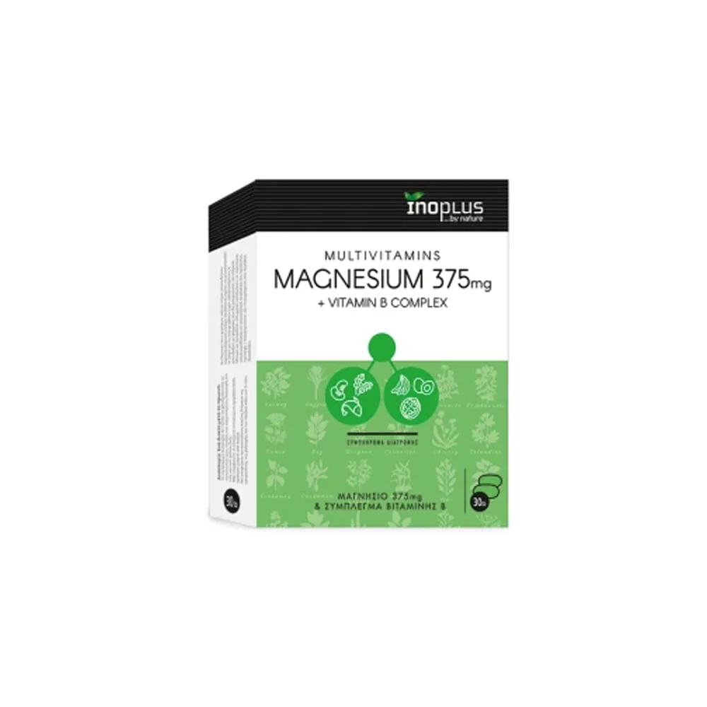 InoPlus Magnesium 375mg + Vitamin B Complex 30 tabs