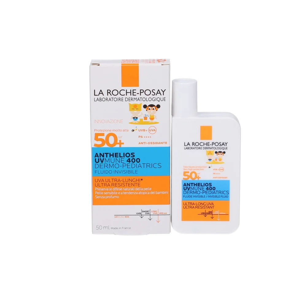 La Roche Posay Anthelios UV Mune 400 Dermo Pediatrics Invisible Fluid Λεπτόρρευστο Παιδικό Αντηλιακό Πολύ Υψηλής Προστασίας SPF50+ 50ml