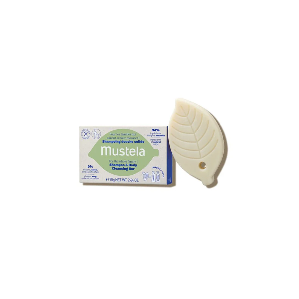 Mustela Shampoo & Body Cleansing Bar Μπάρα Καθαρισμού 75gr