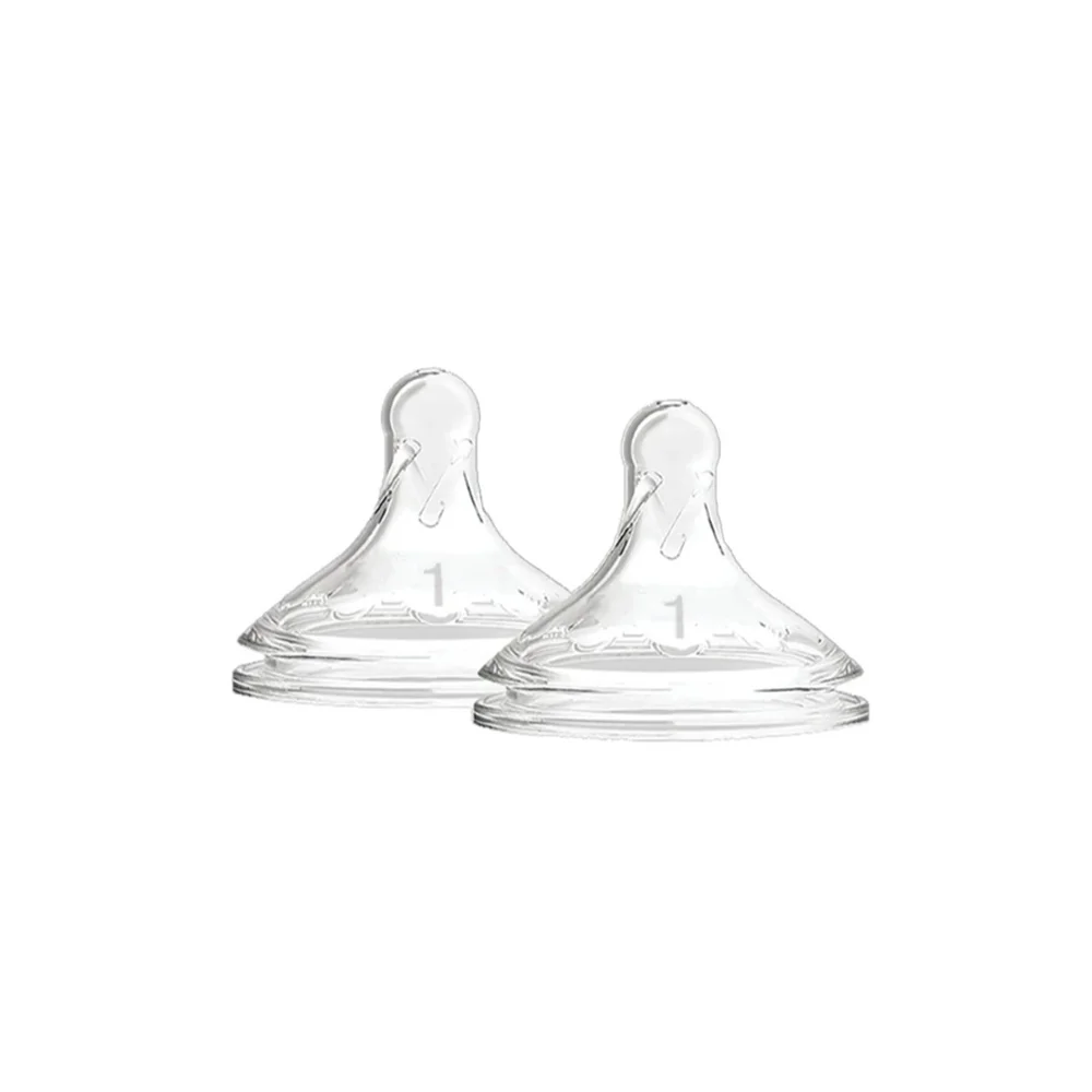 Dr. Brown's Natural Flow Options+ Level 1 Silicone Teat 0m+ Θηλή Σιλικόνης Για Αργή Ροή  2 τεμάχια