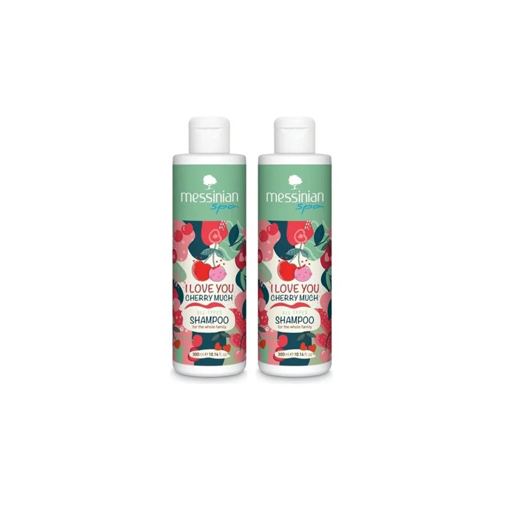 Messinian Spa Promo I Love You Cherry Much All Types Shampoo 2x300ml