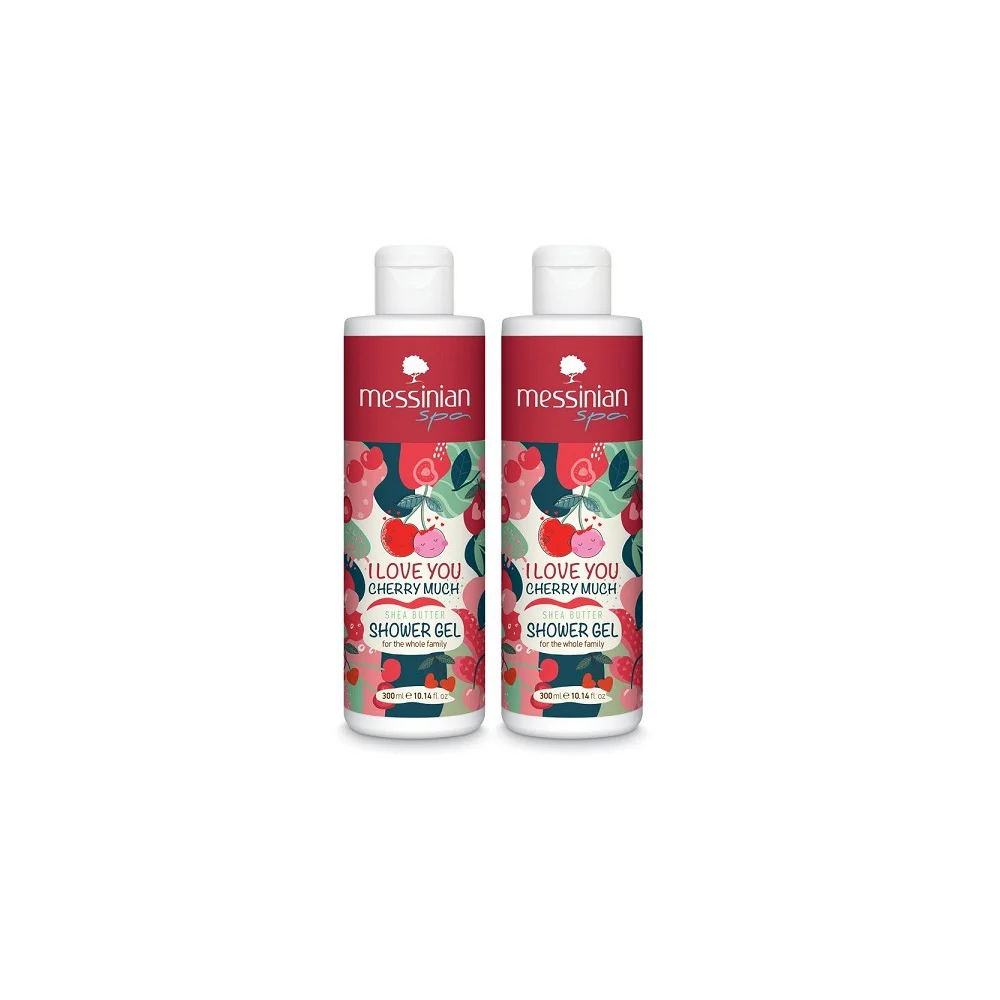 Messinian Spa Promo I Love You Cherry Much Shea Butter Shower Gel 2x300ml