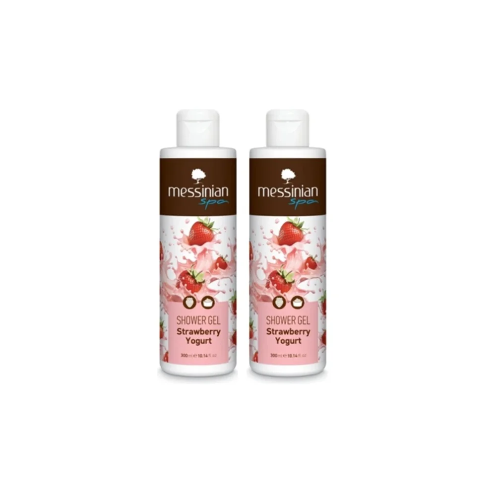 Messinian Spa Promo (1+1 Gift) Strawberry Yogurt Shower Gel 2x300ml