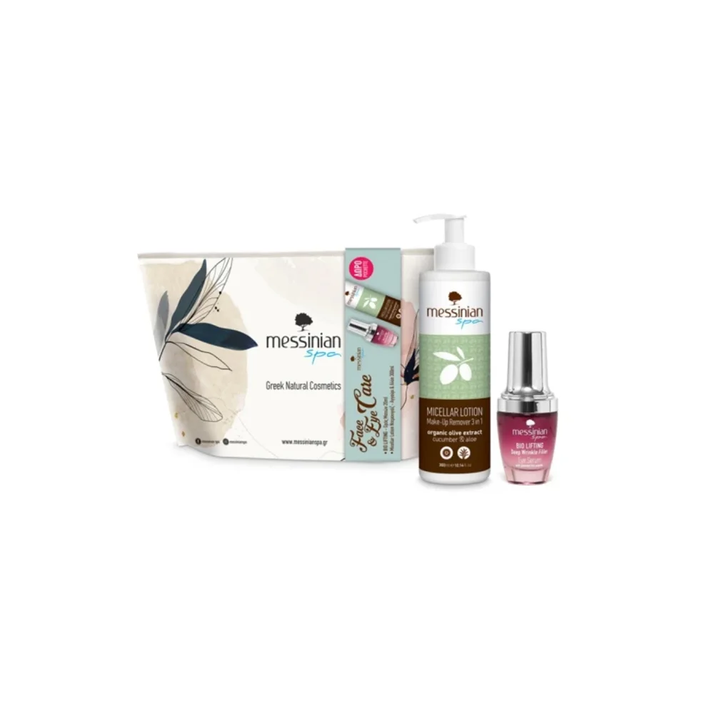 Messinian Spa Promo Bio Lifting Eye Serum 20ml & Micellar Lotion Make Up Remover Cucumber & Aloe 300ml