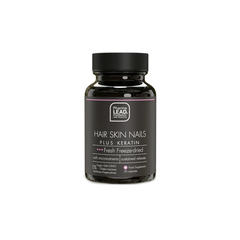 Pharmalead Black Range Hair Skin Nails Plus Keratin Συμπλήρωμα Διατροφής Για Τη Θρέψη Μαλλιών Νυχιών & Δέρματος 30 κάψουλες