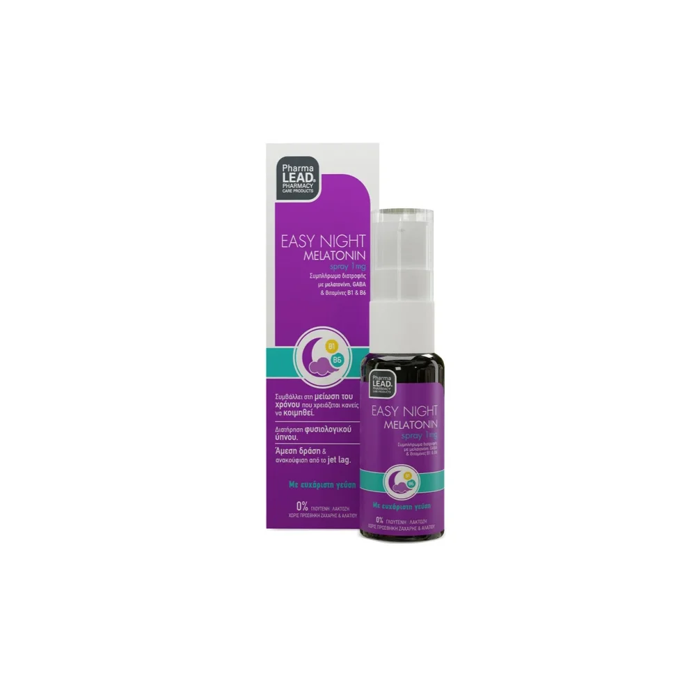 Pharmalead Easy Night Melatonin Spray Μελατονίνη Με Βιταμίνες B6 & B1 20ml