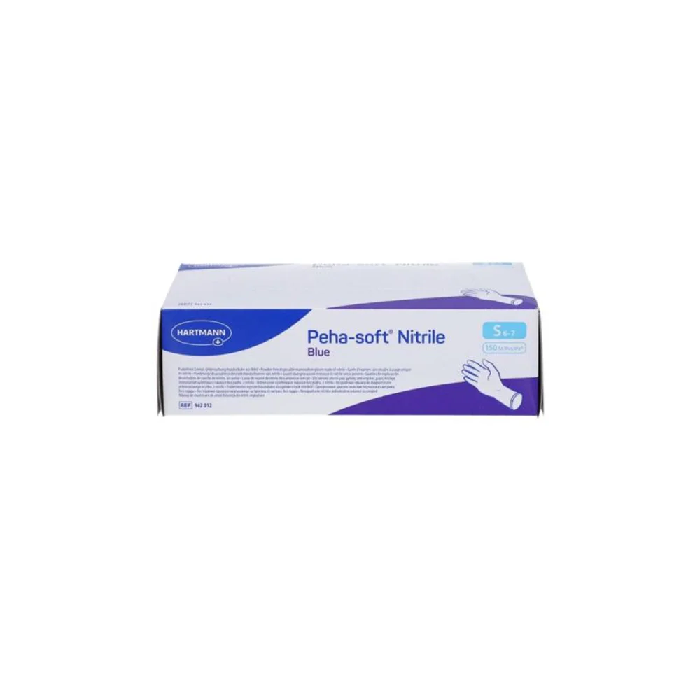 Hartmann Peha Soft Powder Free Nitrile Gloves Small Blue 150 pcs