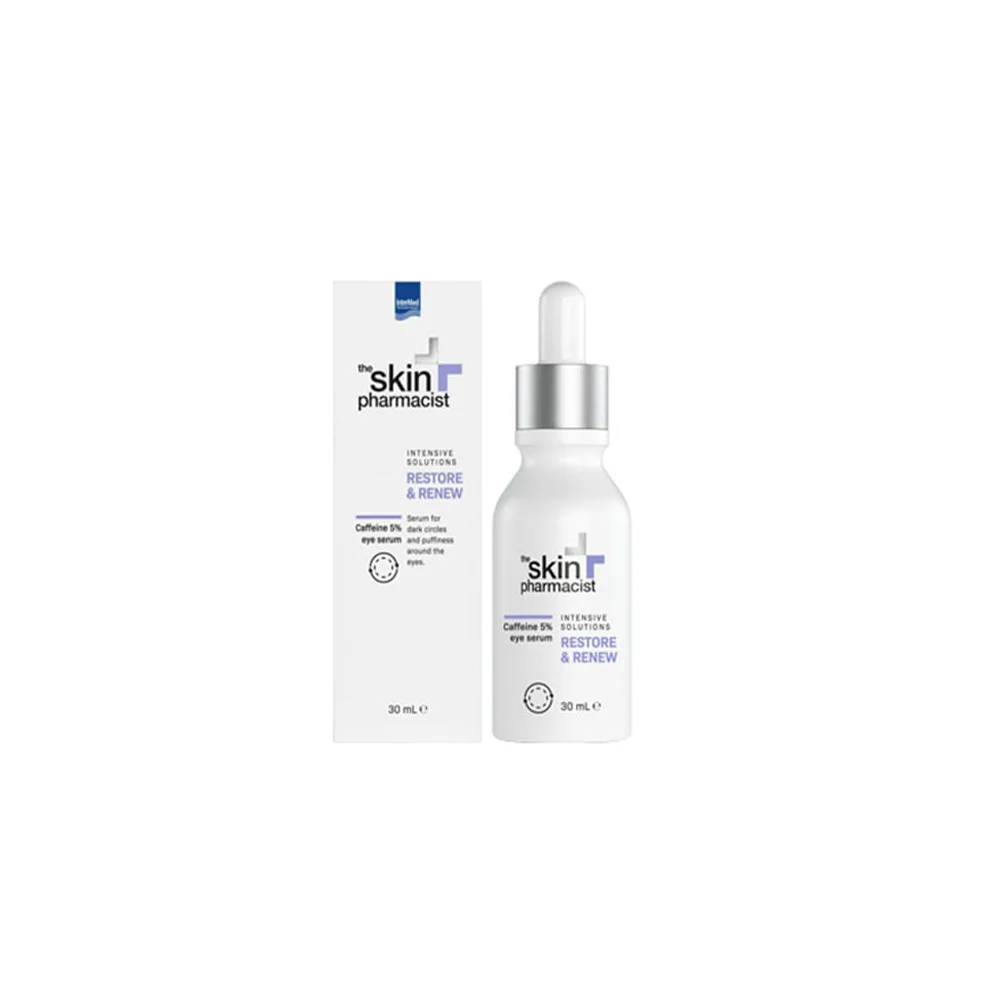 The Skin Pharmacist Restore & Renew Eye Serum Caffeine 5% High Concentration of Caffeine to Hydrate & Reduce Dark Circles 30ml