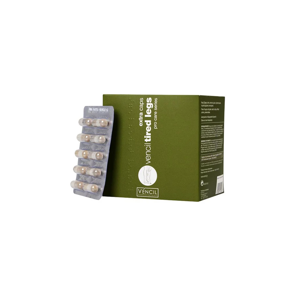 Vencil Tired Legs Extra Nutritional Supplement For Swollen And Tired Legs 90 caps