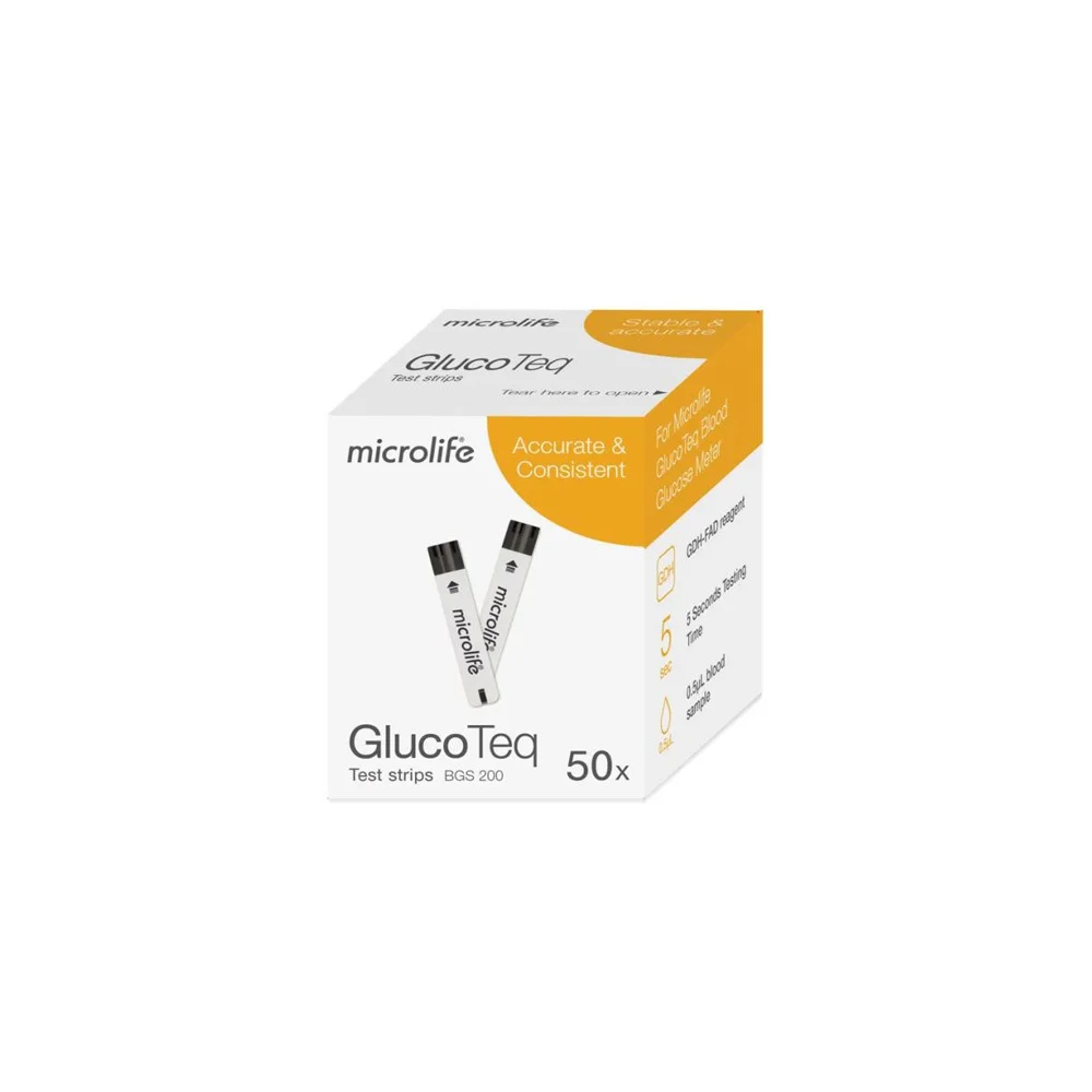 Microlife GlucoTeq Test Strips 50 pieces