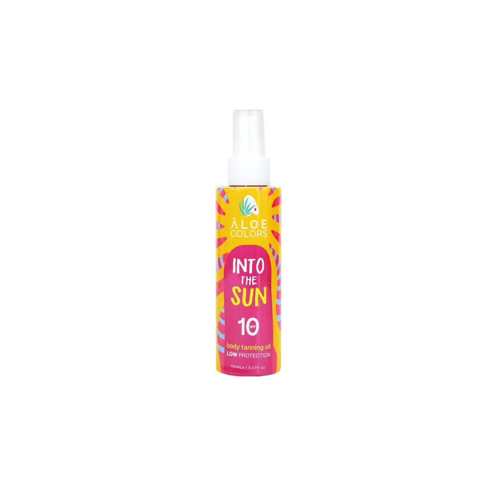 Aloe Colors Into The Sun SPF10 Body Tanning Oil 150ml