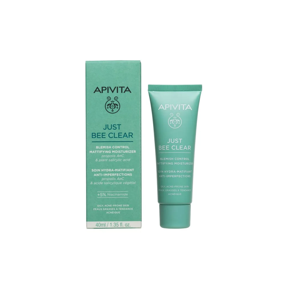 Apivita Just Bee Clear Blemish Control Mattifying Moisturizer 40ml