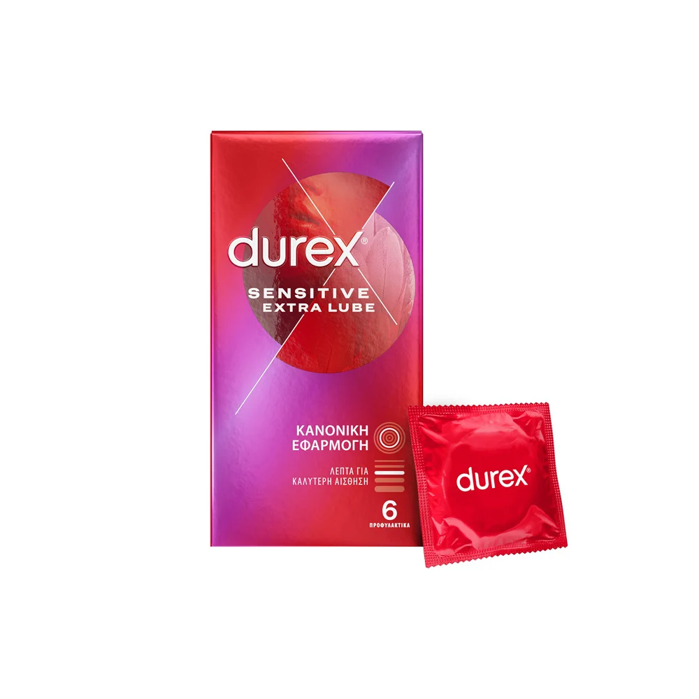 Durex Sensitive Extra Lube Condoms 6 pieces