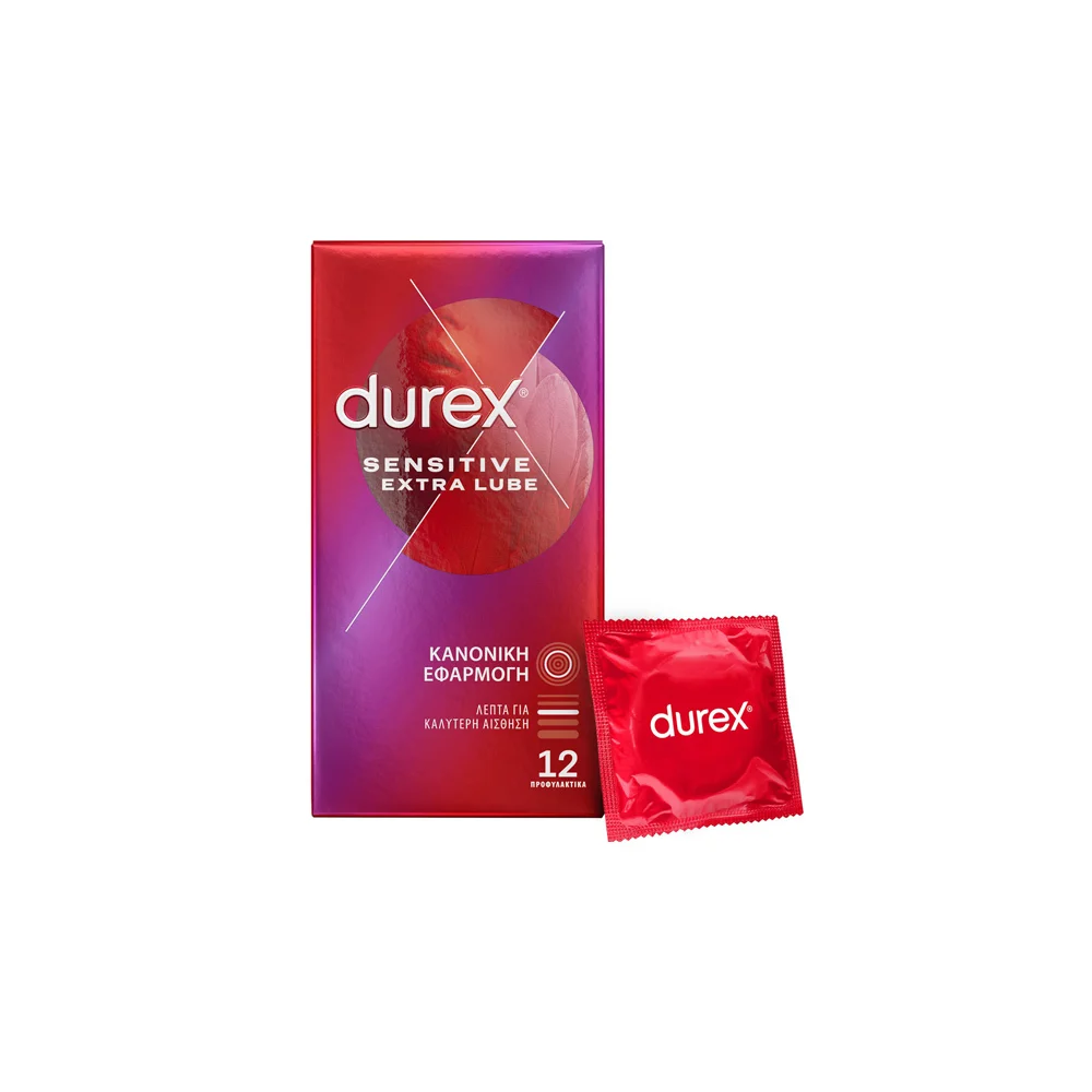 Durex Sensitive Extra Lube Condoms 12 pieces