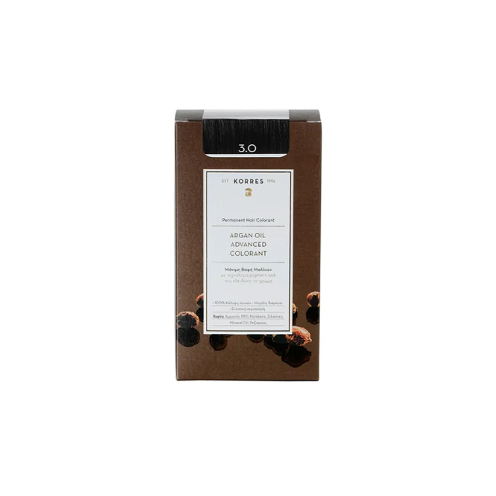 Korres Argan Oil Advanced Colorant 3.0 Dark Brown 1 piece