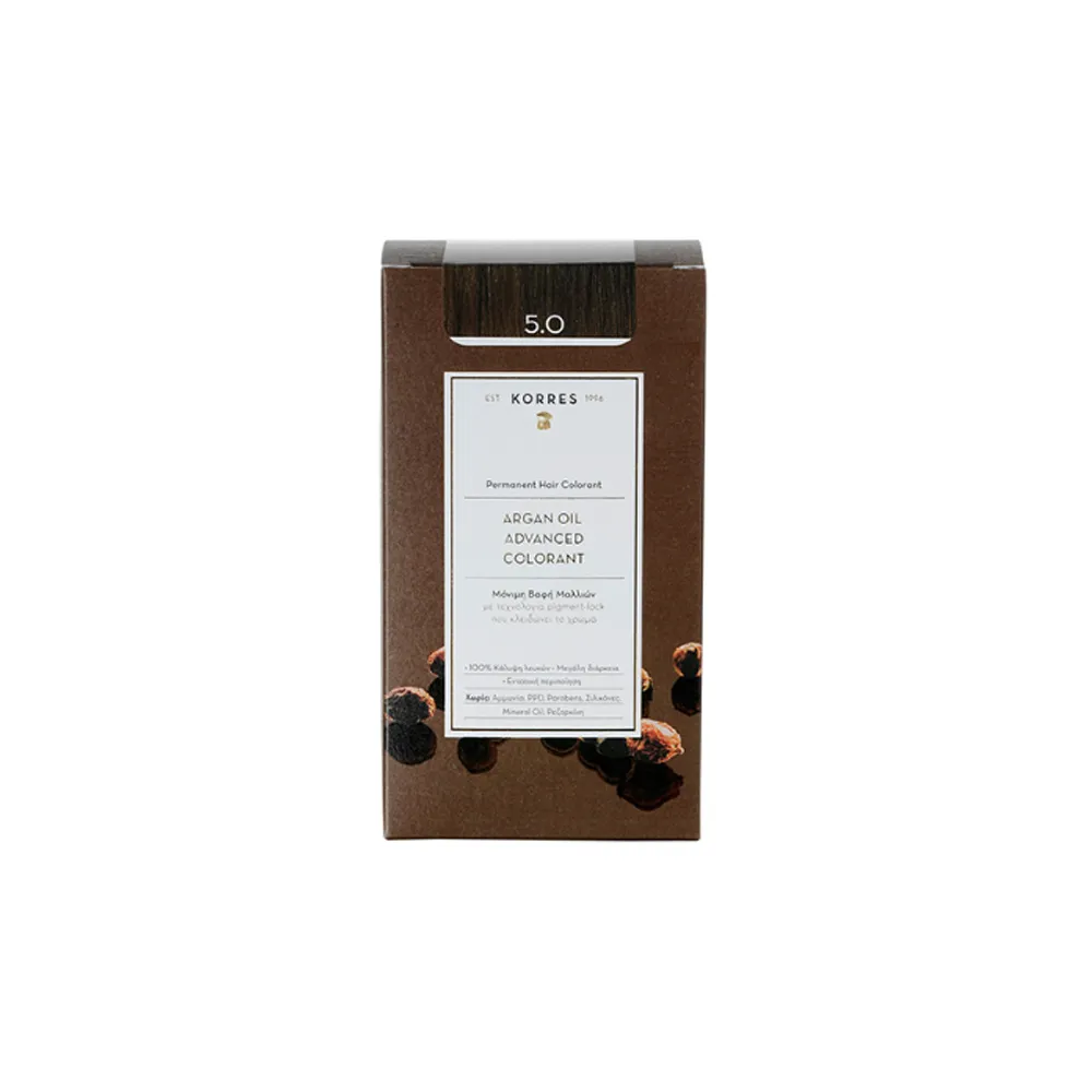 Korres Argan Oil Advanced Colorant 5.0 Light Brown 1 piece