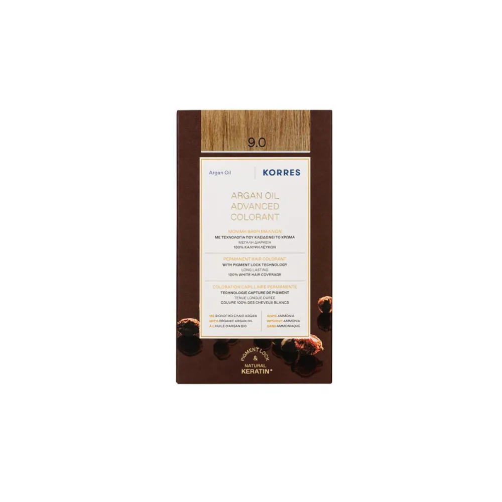 Korres Argan Oil Advanced Colorant 9.0 Very Light Blonde