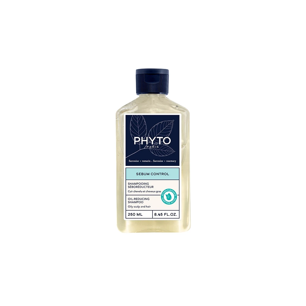 Phyto Sebum Control Oil Reducing Shampoo Σαμπουάν Για Ρύθμιση Της Περίσσειας Λιπαρότητας & Εντατικό Καθαρισμό Του Τριχωτού 250ml